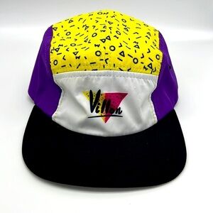 Villon- Retro Y2K Purple Yellow Villon Strap Adjustable Hat Size Onesize